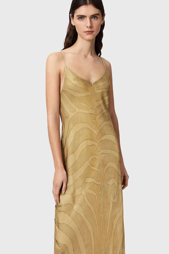 AllSaints rochie LEONA galben W199DE