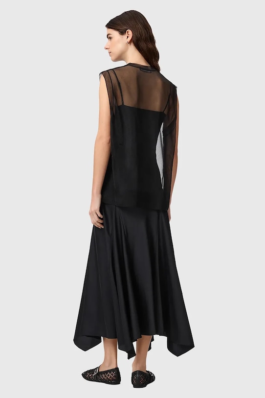 AllSaints платье из денима AVA W167DE чёрный AW26