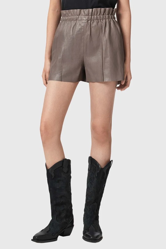AllSaints női bőr Rövidnadrág FRAN barna W060TE