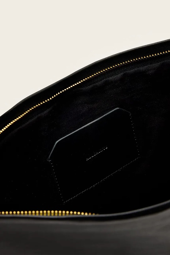 Kiegészítők AllSaints Borítéktáska női bőr BETTINA W429XE fekete