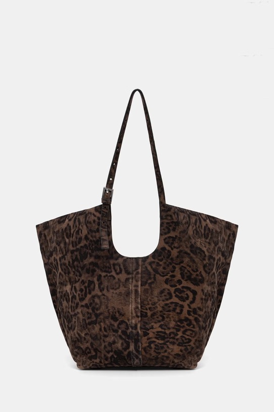 AllSaints shopper torba za žene od brušene kože ARA smeđa W469XC