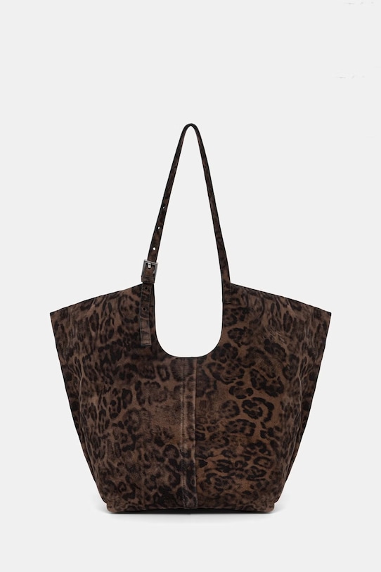 AllSaints shopper torba za žene od brušene kože ARA smeđa W469XC