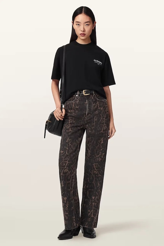 Odzież AllSaints T-shirt damski bawełniany DREAMER W185JE czarny