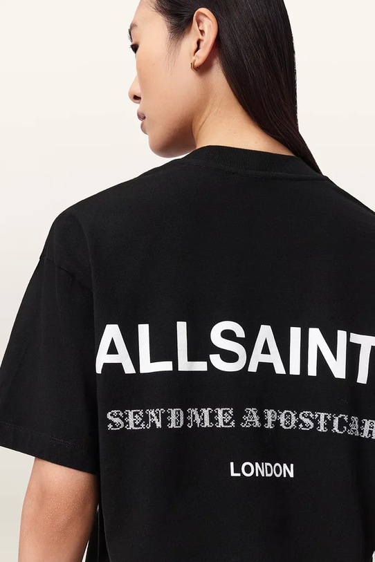 AllSaints T-shirt damski bawełniany DREAMER W185JE czarny
