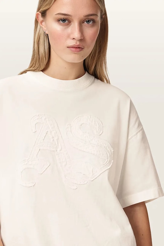 AllSaints tricou de femei din bumbac INSIGNIA alb W125JE