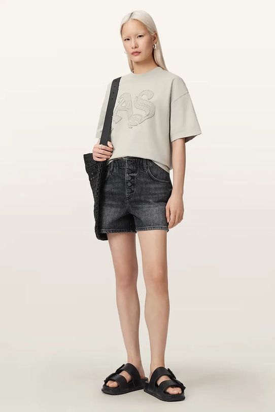 Îmbrăcăminte AllSaints tricou de femei din bumbac INSIGNIA W125JE gri