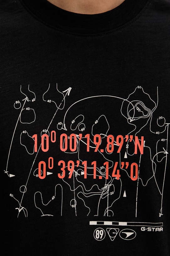 G-Star tricou pentru bărbați, din bumbac Coord gr relaxed D29344.C372 negru