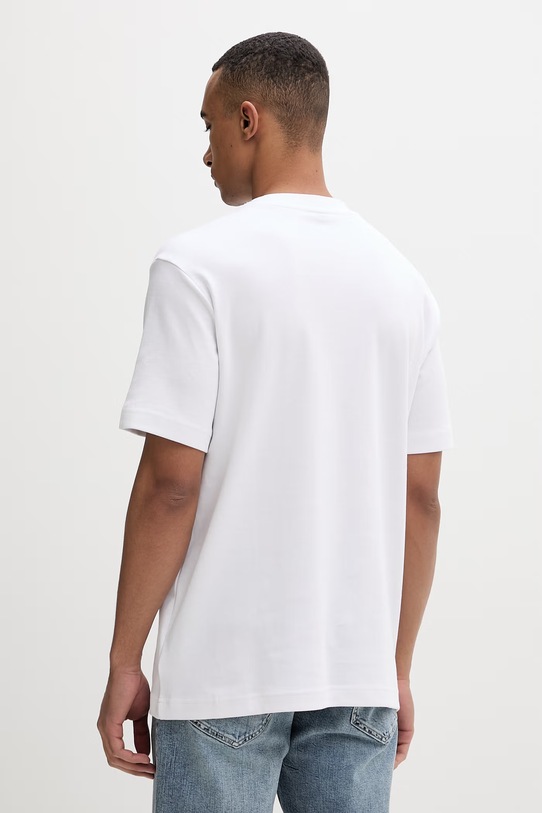 Ρούχα G-Star t-shirt ανδρικό βαμβακερό True regular D28609.C812 λευκό