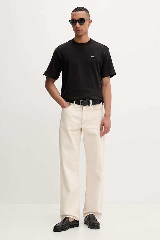 G-Star Majica za muškarce od pamuka regular D28609.C812 crna AW26