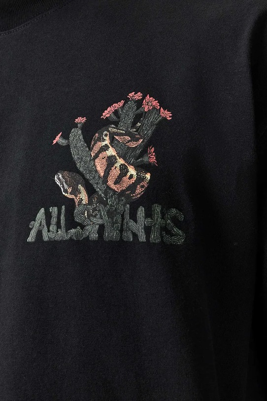 AllSaints уголемена тениска мъжка от памук CACTI M044PE