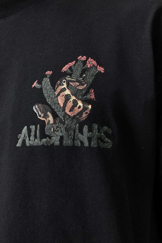 AllSaints уголемена тениска мъжка от памук CACTI M044PE