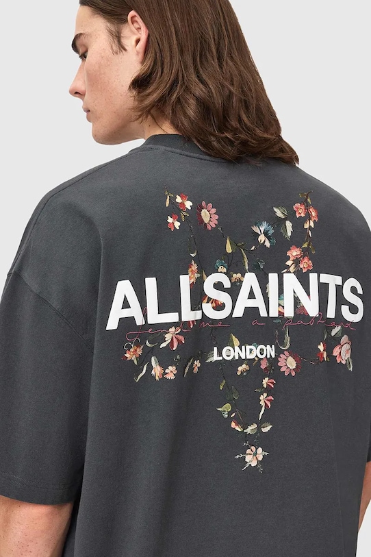 AllSaints tricou pentru bărbați, din bumbac PENTACLE M034PE negru