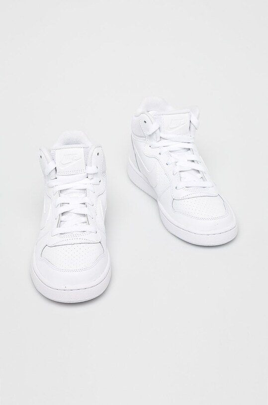 Момче Nike - Детски обувки Court Borough Mid C.839977.100 бял