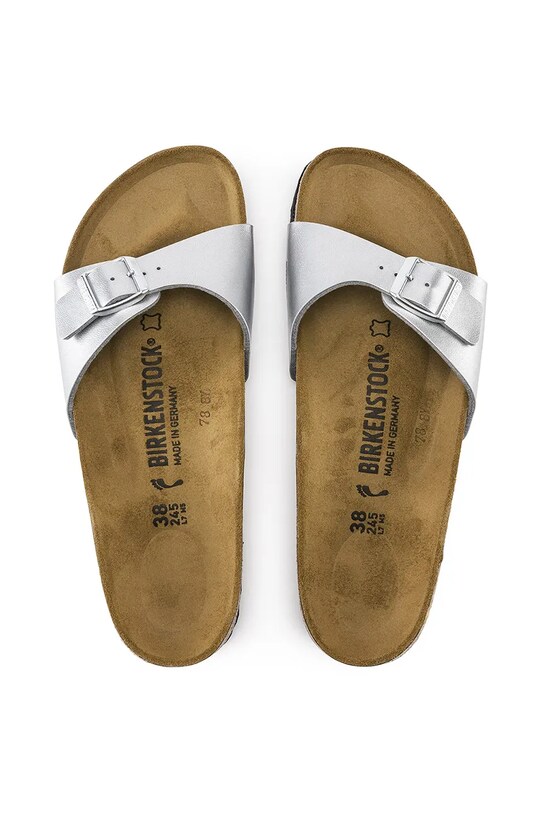 Шлепанцы Birkenstock Madrit 40411 серебрянный