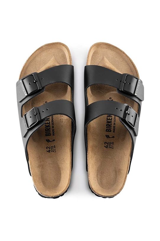 Birkenstock slapi de piele Arizona negru 51193