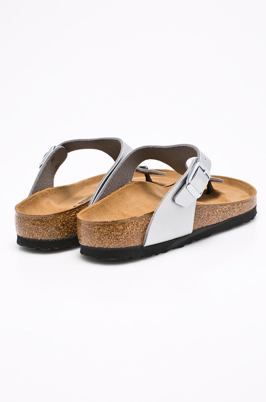 Birkenstock japonki Gizeh srebrny 043851