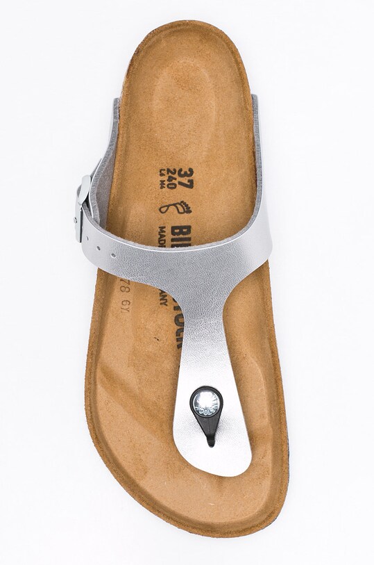 Birkenstock japonki Gizeh 043851 srebrny