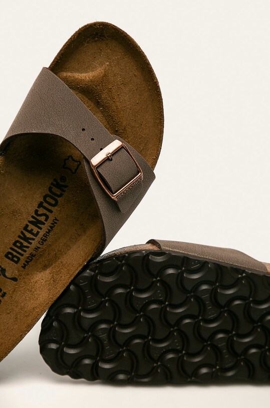 Birkenstock sliders Madrid brown 40093.MOCCA