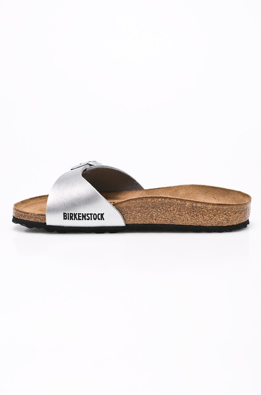 Scarpe Birkenstock ciabatte slide Madrid 040413 argento