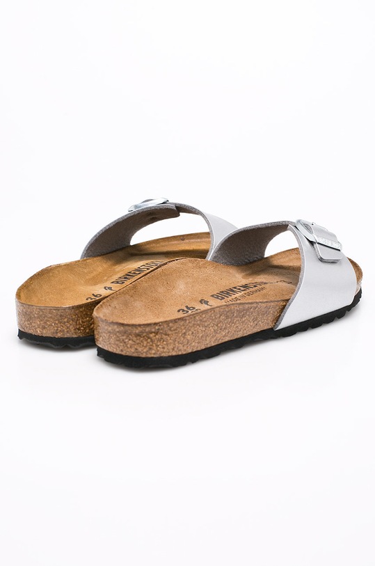 Birkenstock ciabatte slide Madrid argento 040413