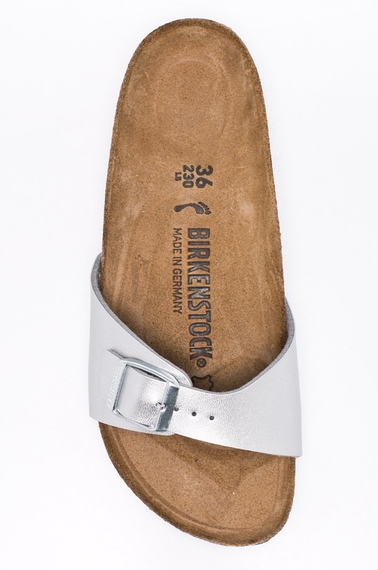 Birkenstock ciabatte slide Madrid 040413 argento
