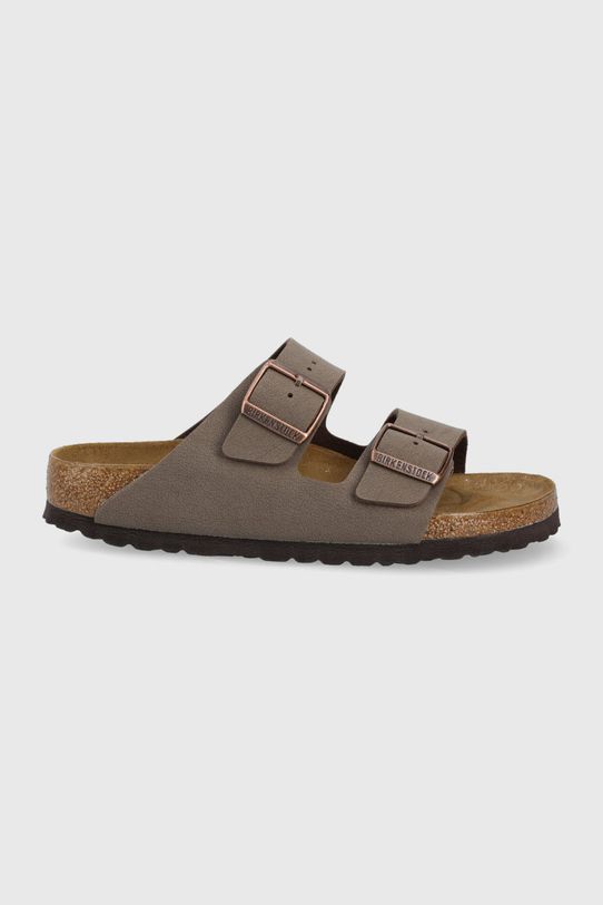 Παντόφλες Birkenstock Arizona δέρμα σαμουά καφέ 151183