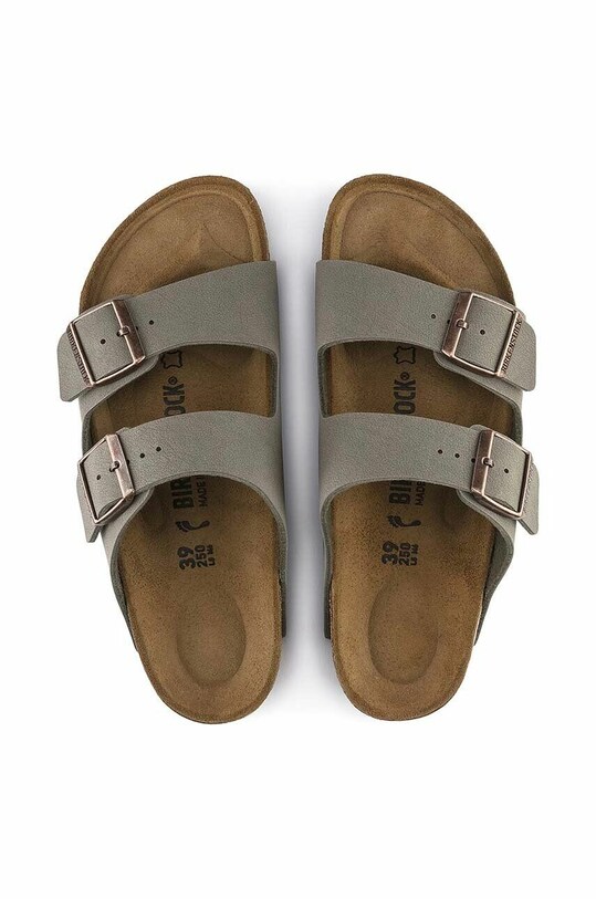 Birkenstock Gizeh Birkibuc Stone gray 151213