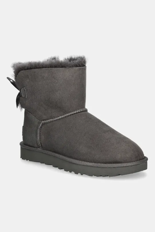 UGG - Обувки Mini Bailey Bow II равен сив 1016501.GRY
