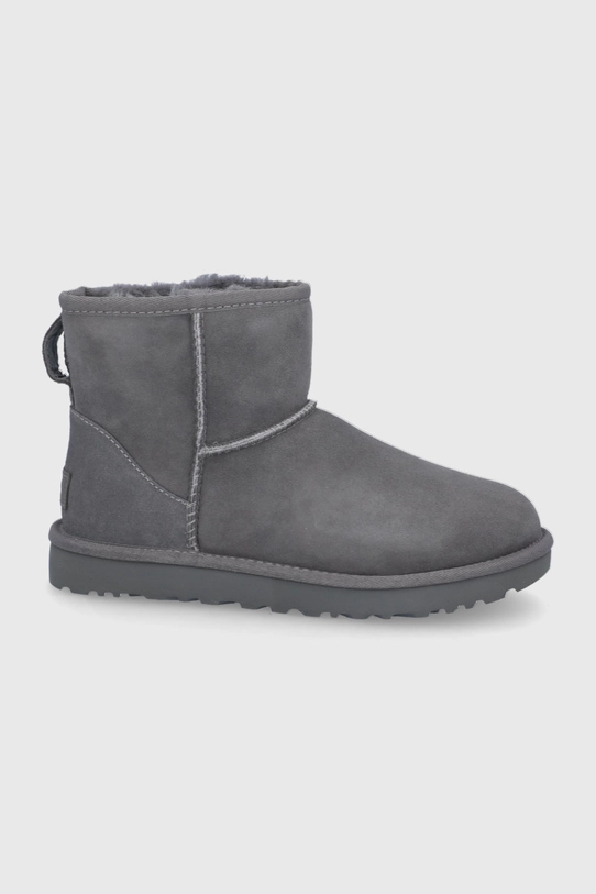 Semišové sněhule UGG Classic Mini II zateplené šedá 1016222.GRY