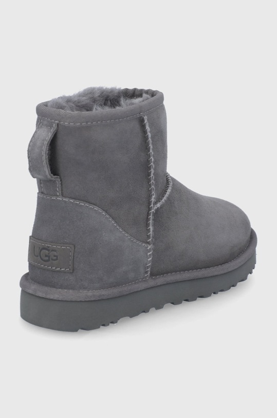 Încălțăminte UGG cizme de zăpadă din piele întoarsă Classic Mini II 1016222.GRY gri