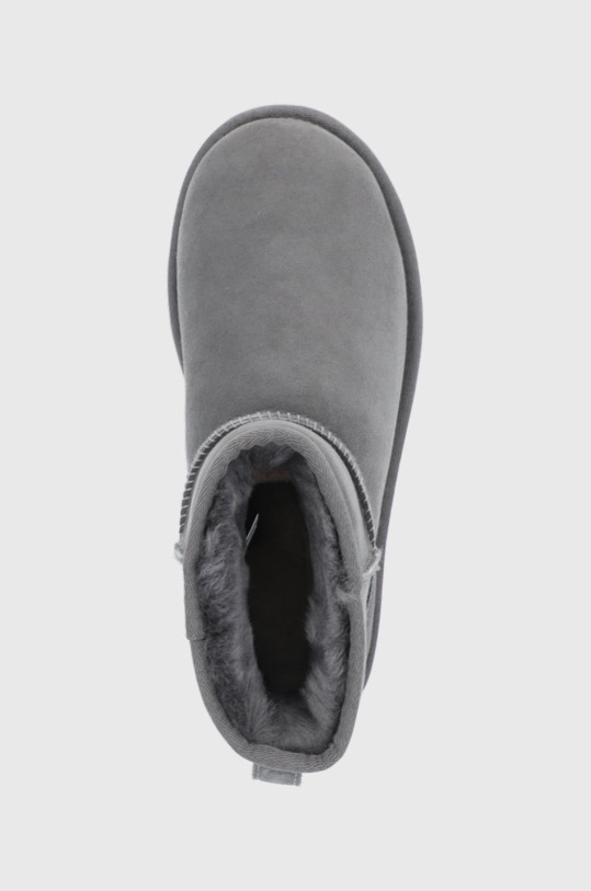 UGG cizme de zăpadă din piele întoarsă Classic Mini II gri 1016222.GRY
