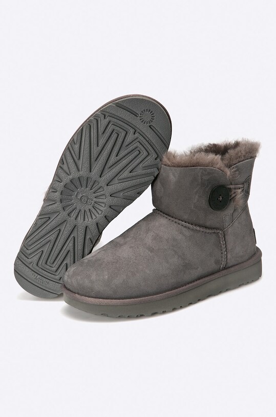 UGG buty Mini Bailey Button II 1016422.GRY szary