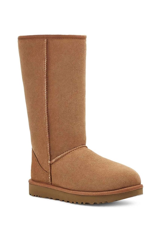 UGG śniegowce zamszowe W Classic Tall II 1016224.CHE brązowy AA00