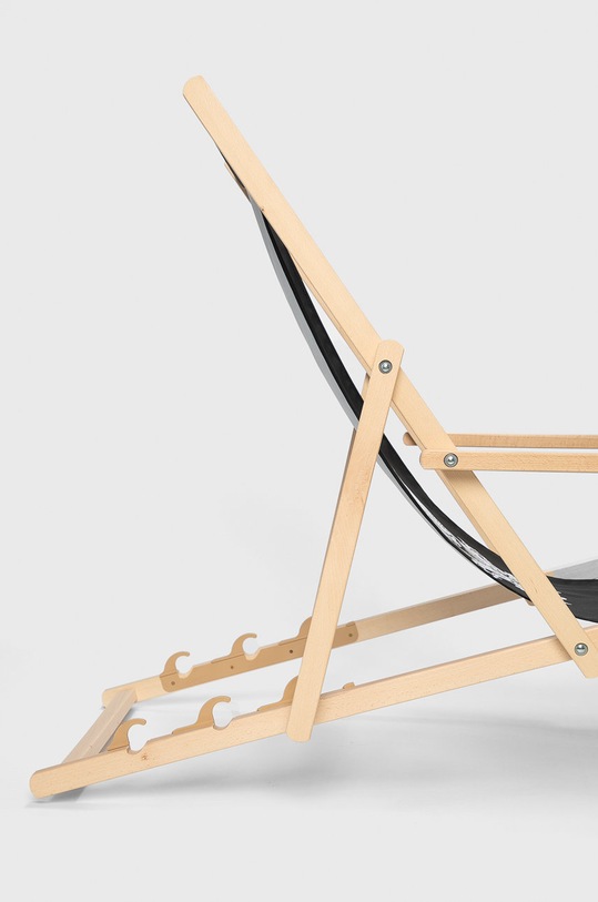 Lifestyle i travel Leżak plażowy czarny MS20.ROU501 czarny