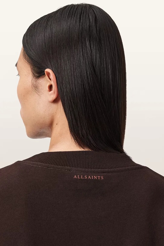 Odzież AllSaints bluza bawełniana M011NE brązowy
