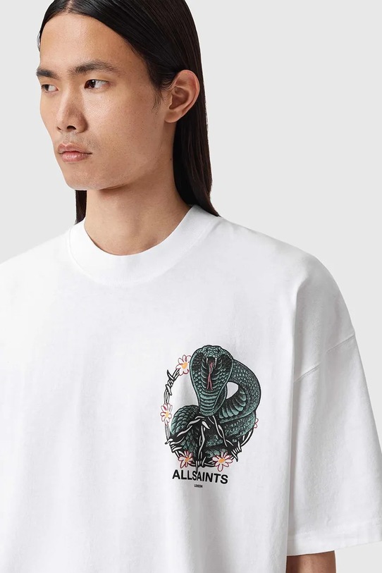 Odzież AllSaints t-shirt bawełniany M032PD biały