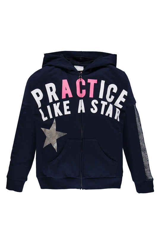 Mek - Bluza dziecięca 122-164 cm z kapturem granatowy 181MIFC005