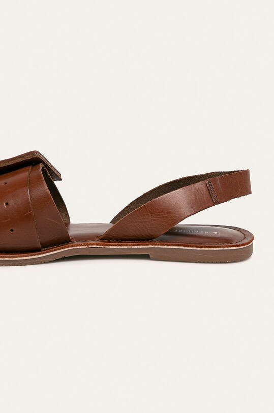 Obuwie Skórzane sandały damskie brązowe RS20.OBD806 brązowy