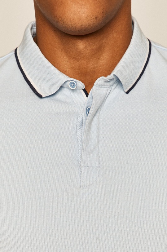 Polo męskie niebieskie RS20.POM060 niebieski