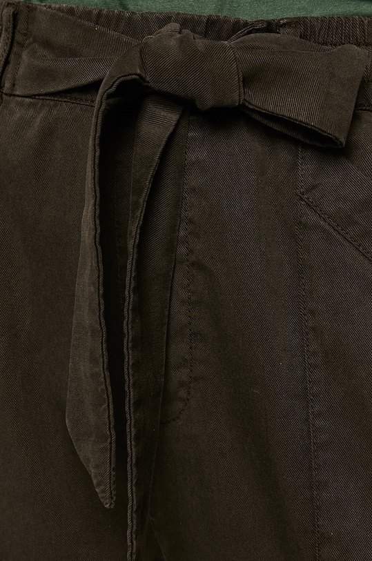 Spodnie damskie wiązane w pasie czarne czarny RS20.SPD062