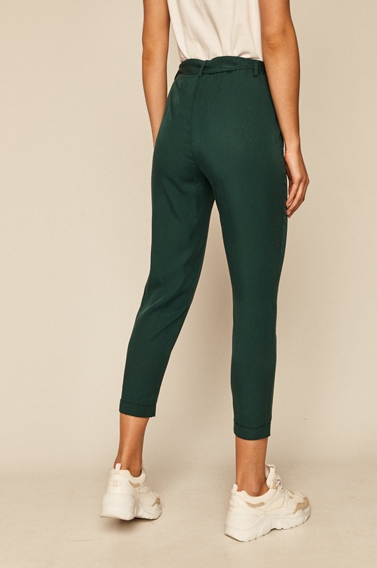 Odzież Spodnie damskie wiązane w talii zielone RS20.SPD080 turkusowy