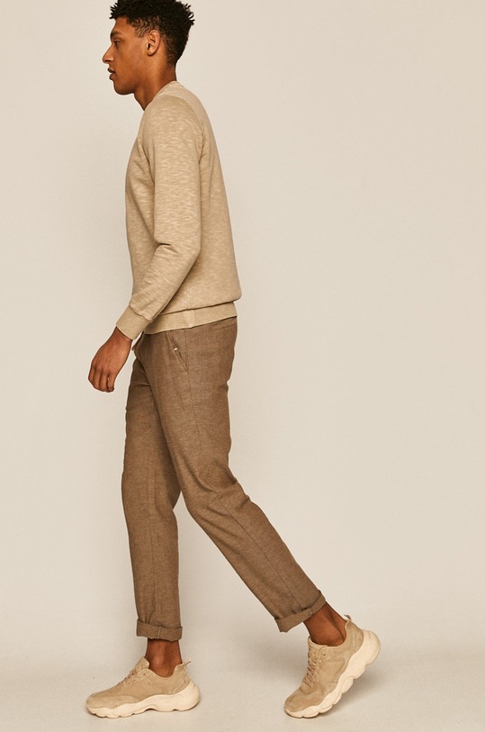 Medicine - Spodnie Basic tkanina brązowy RS20.SPM061