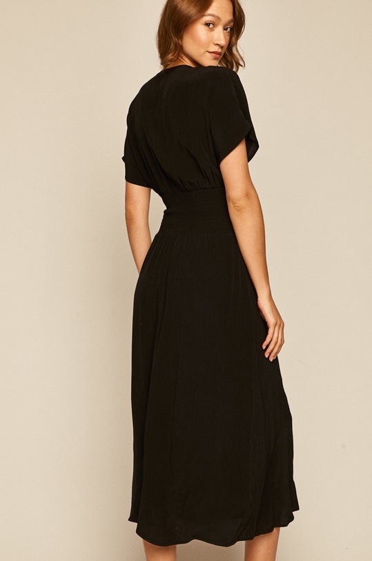 Odzież Sukienka damska rozkloszowana czarna RS20.SUD880 czarny