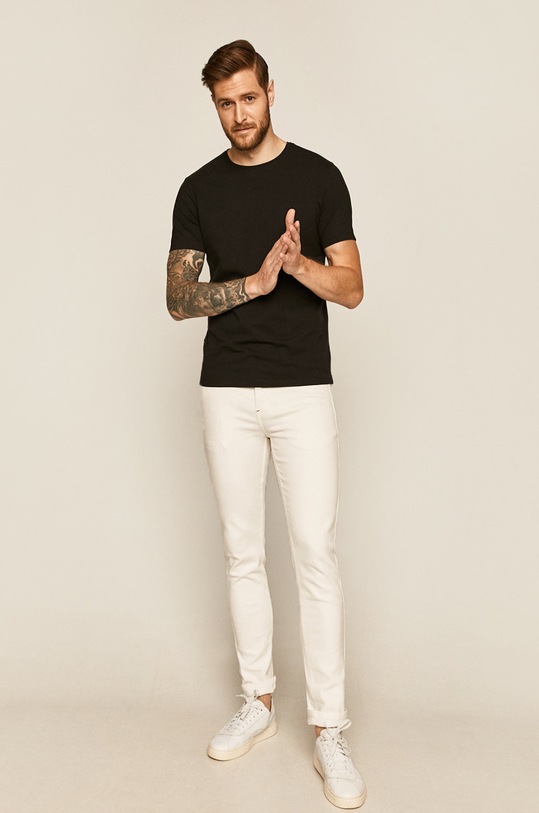 T-shirt męski czarny RS20.TSM090 czarny RS20