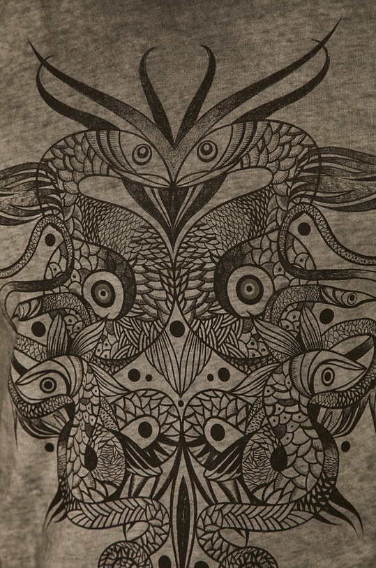 T-shirt męski by Karolina Cecot, Tattoo Konwent szary RS20.TSM566 szary