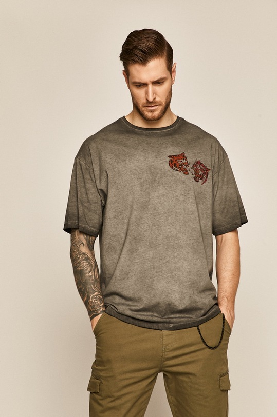 Odzież T-shirt męski by Gruby Kruk, Tattoo Konwent szary RS20.TSM569 szary