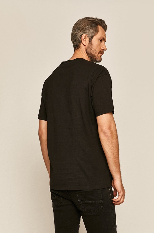 Odzież T-shirt męski z nadrukiem czarny RS20.TSM800 czarny