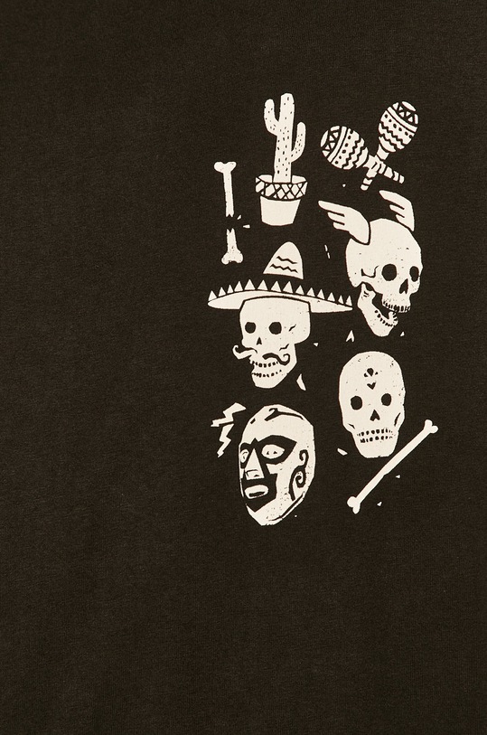 T-shirt męski z nadrukiem czarny RS20.TSM800