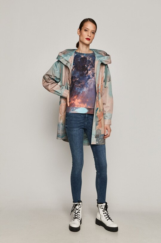 Parka damska z kolekcji EVIVA L’ARTE multicolor RS21.KPD101