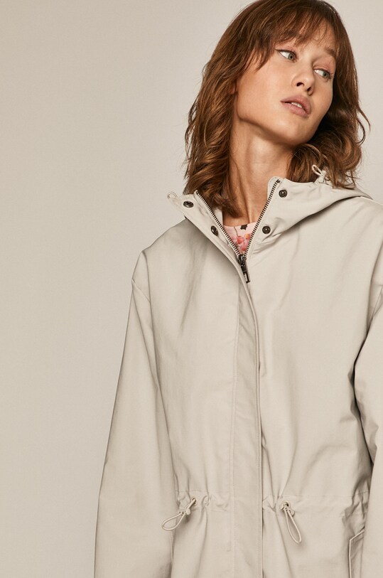 Parka damska szara szary RS21.KPD601